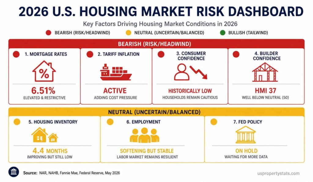 infographic for the 2026 US housing market